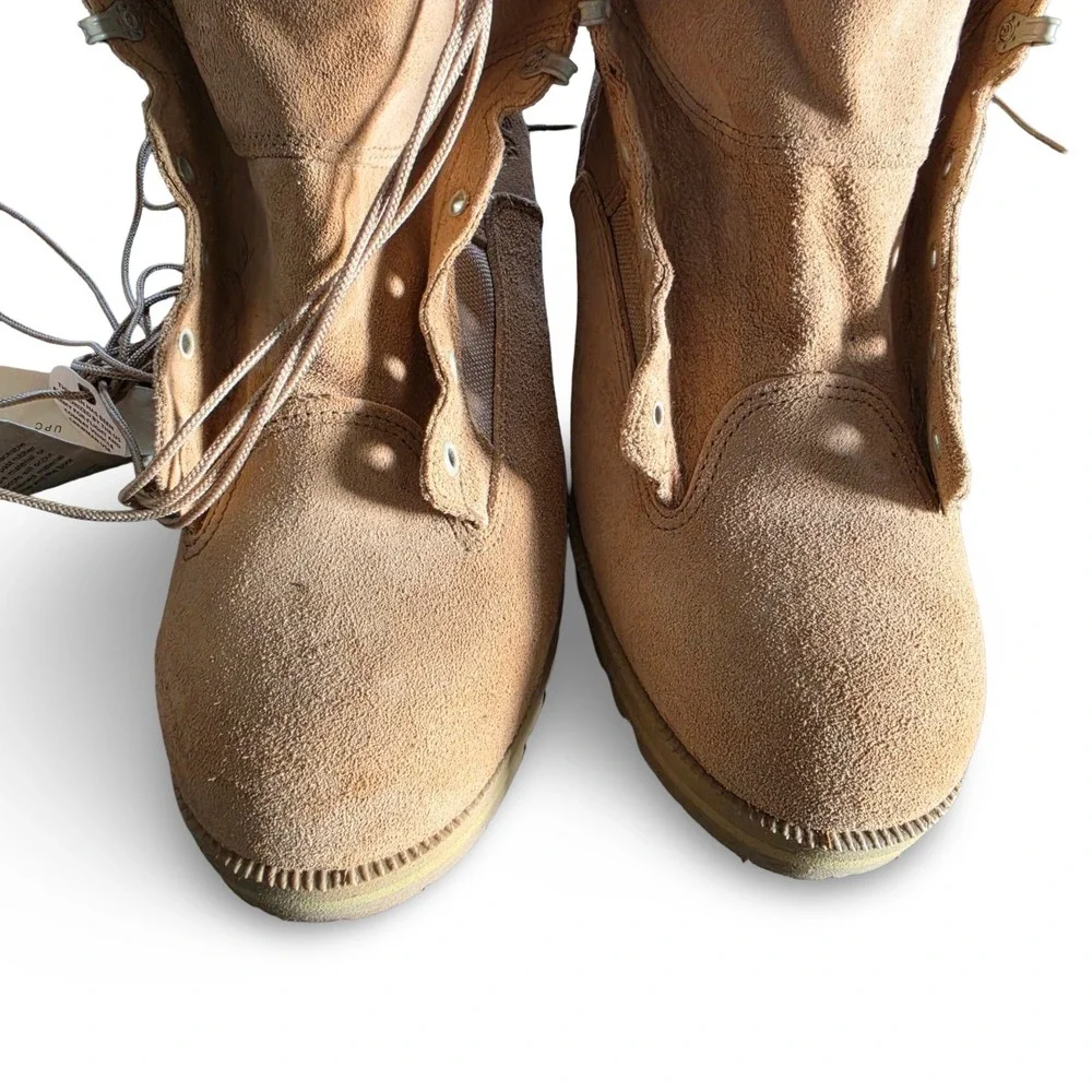 NWT Wellco Army Combat Boot Temperate Weather Vibram Suede‎ Tan Mens Size 15.5 R